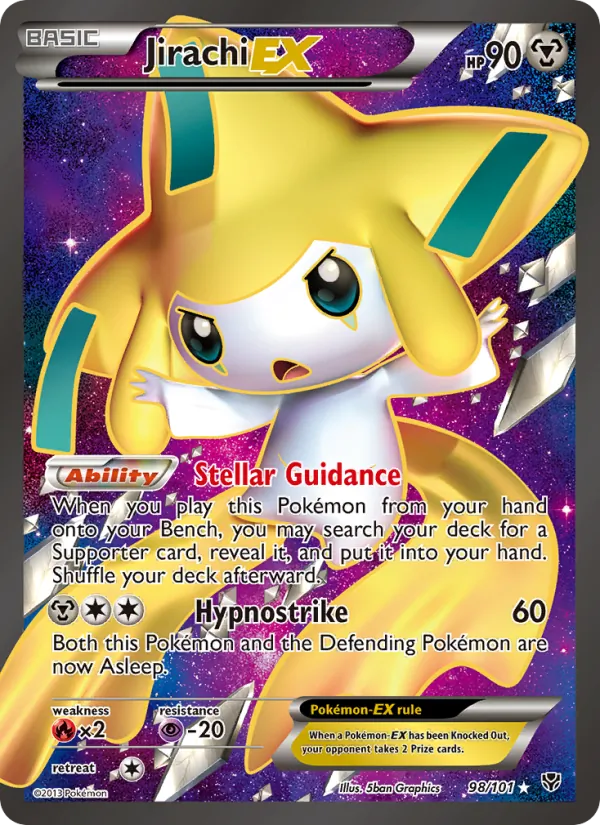 Jirachi EX (98 Full Art) — Plasma Blast #98/101