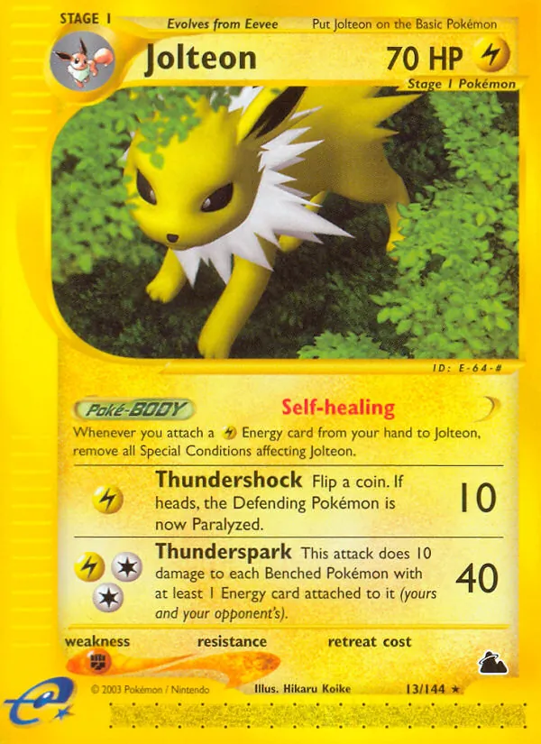 Jolteon (13) — Skyridge #013/144
