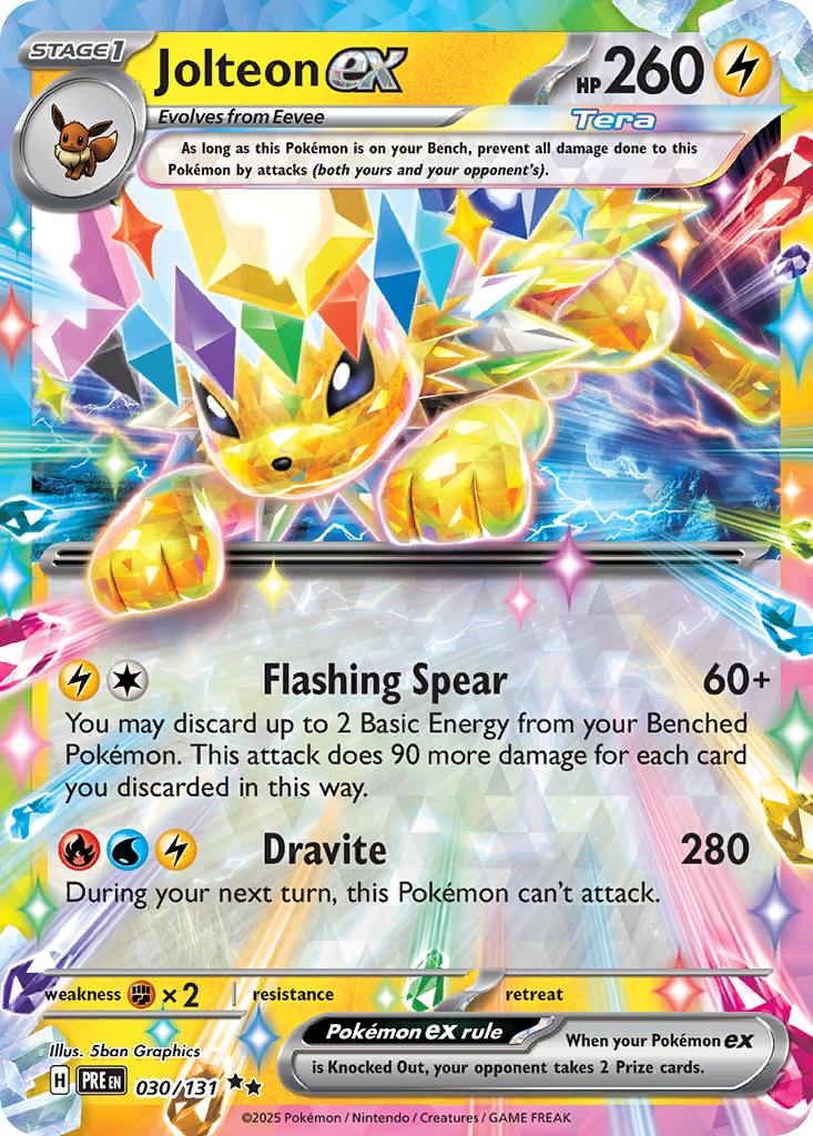Jolteon ex — Prize Pack Series Cards #030/131