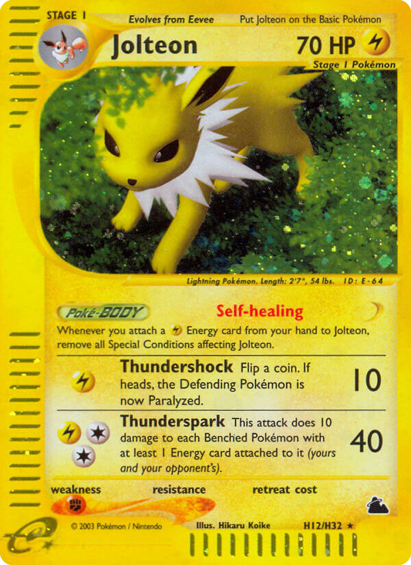 Jolteon (H12) — Skyridge #H12/H32