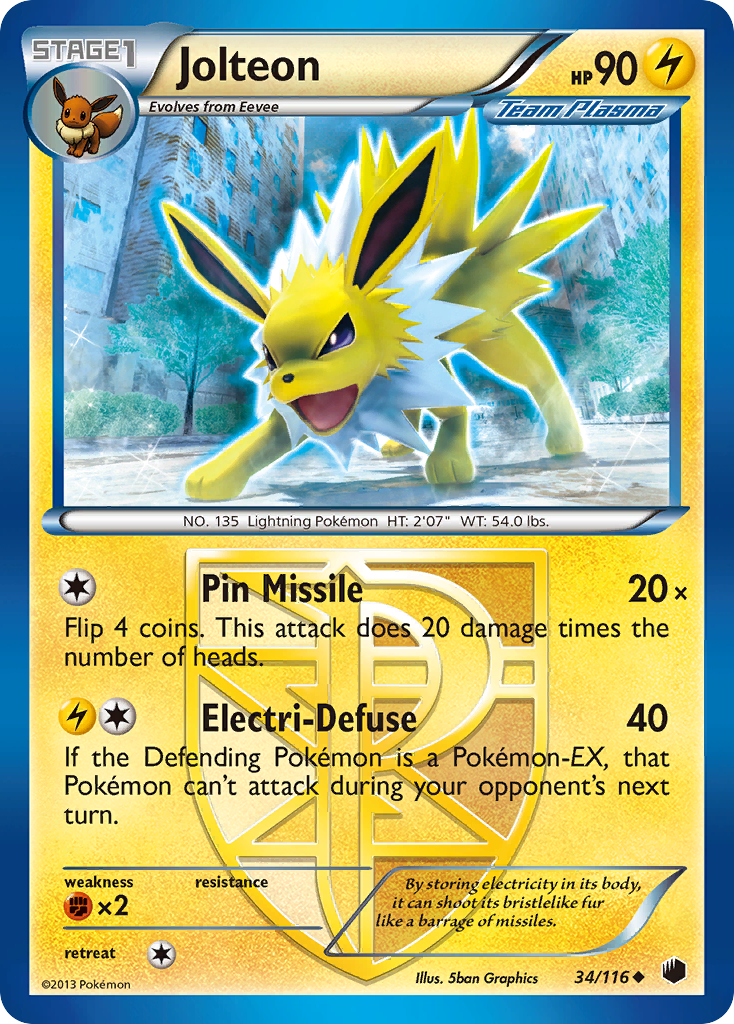 Jolteon (Team Plasma) — Plasma Freeze #34/116
