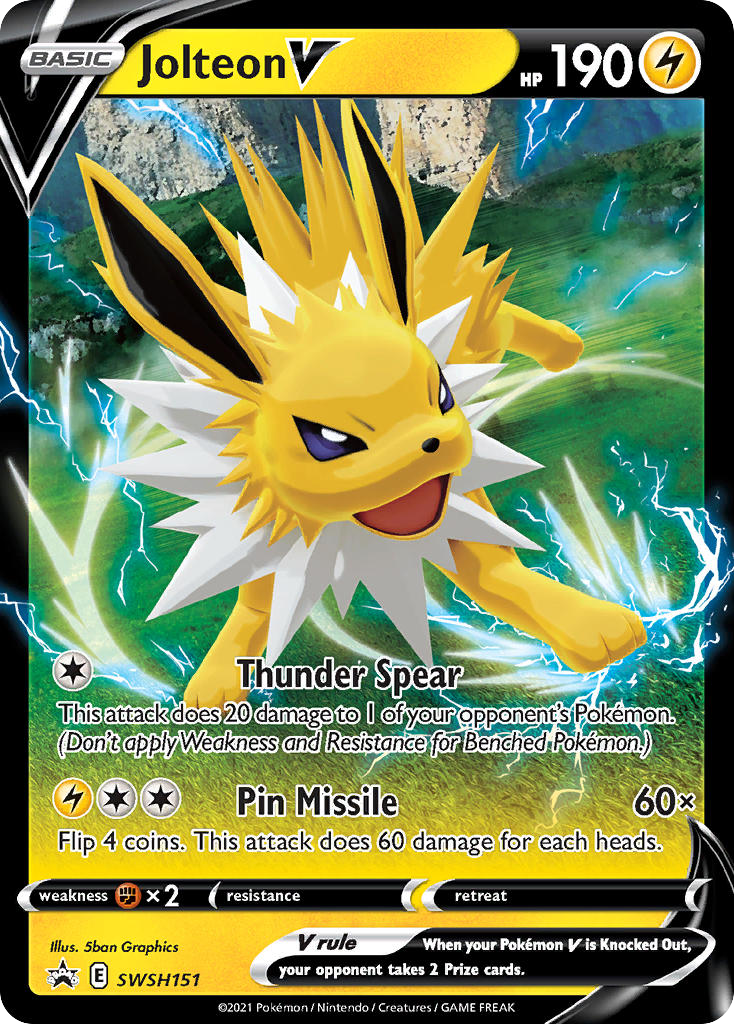 Jolteon V — Prize Pack Series Cards #SWSH151