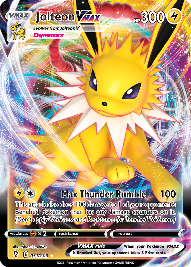 Jolteon VMAX — Prize Pack Series Cards #051/203
