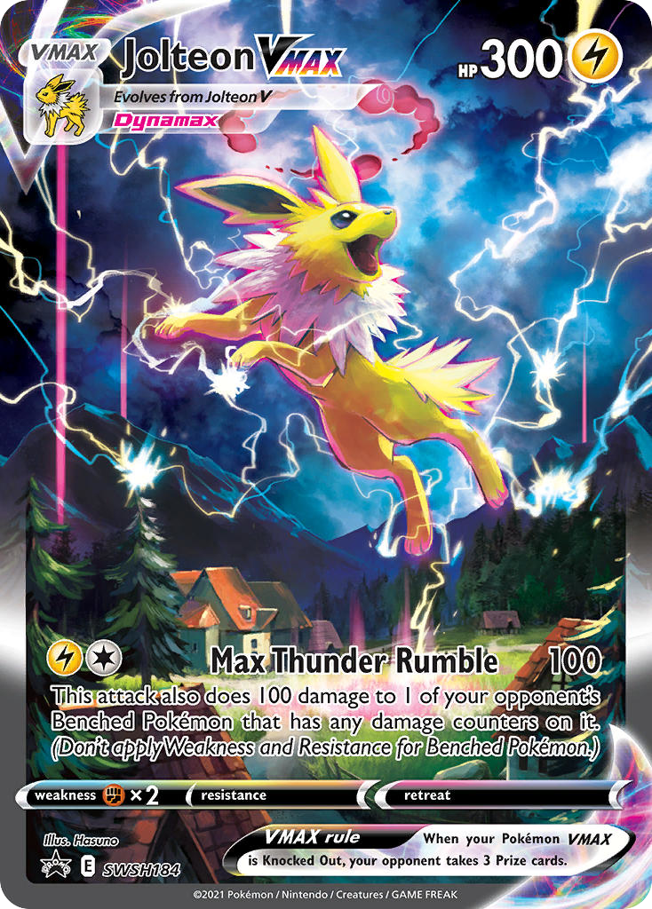 Jolteon VMAX — SWSH: Sword & Shield Promo Cards #SWSH184