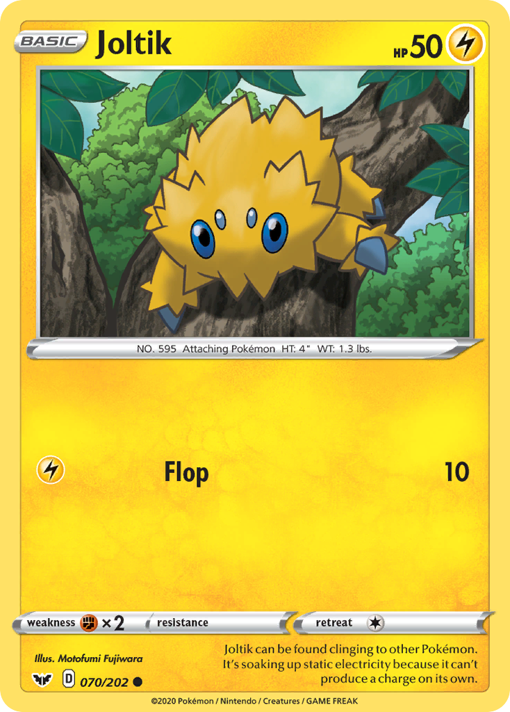 Joltik — SWSH01: Sword & Shield Base Set #070/202