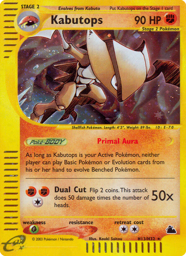 Kabutops (H13) — Skyridge #H13/H32
