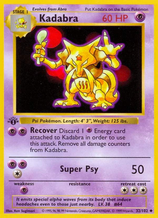 Kadabra — Base Set #032/102