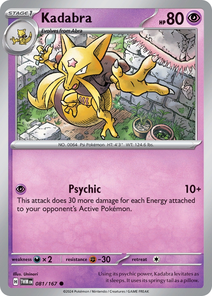 Kadabra — SV06: Twilight Masquerade #081/167