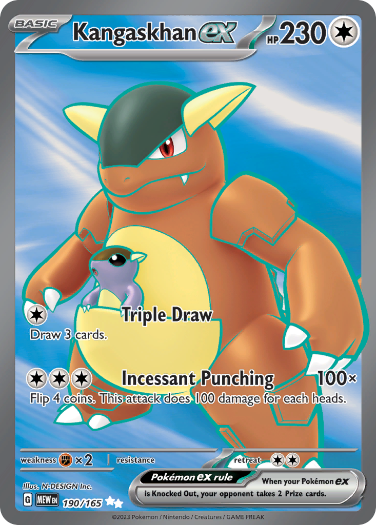 Kangaskhan ex — SV: Scarlet & Violet 151 #190/165