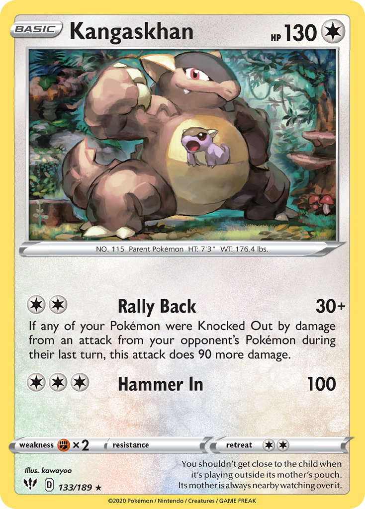 Kangaskhan — SWSH03: Darkness Ablaze #133/189