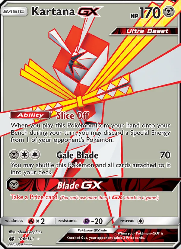 Kartana GX (Full Art) — SM - Crimson Invasion #106/111