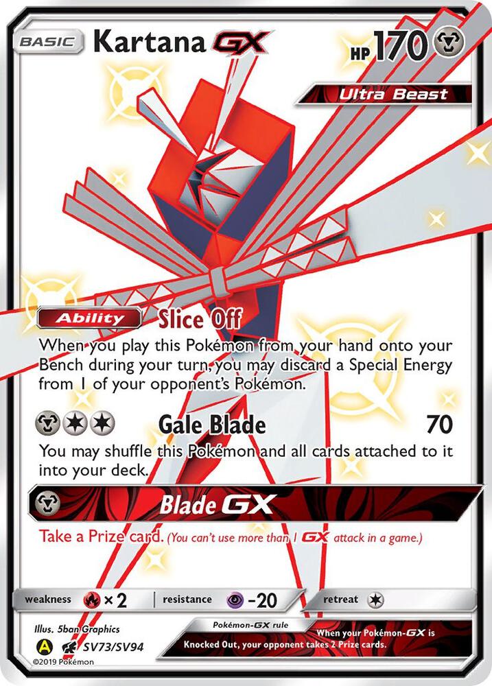 Kartana GX — Hidden Fates: Shiny Vault #SV73/SV94