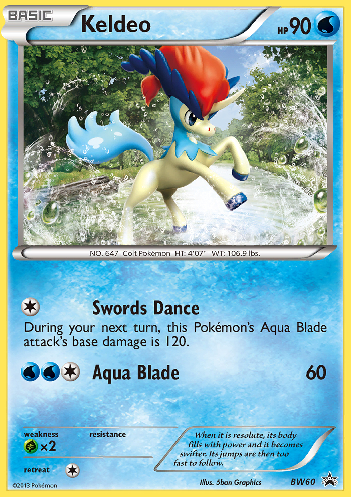 Keldeo — Black and White Promos #BW60