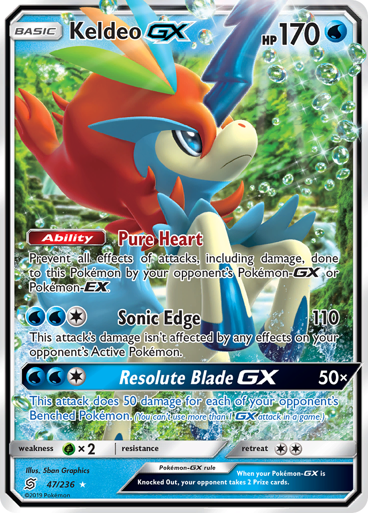 Keldeo GX — SM - Unified Minds #47/236