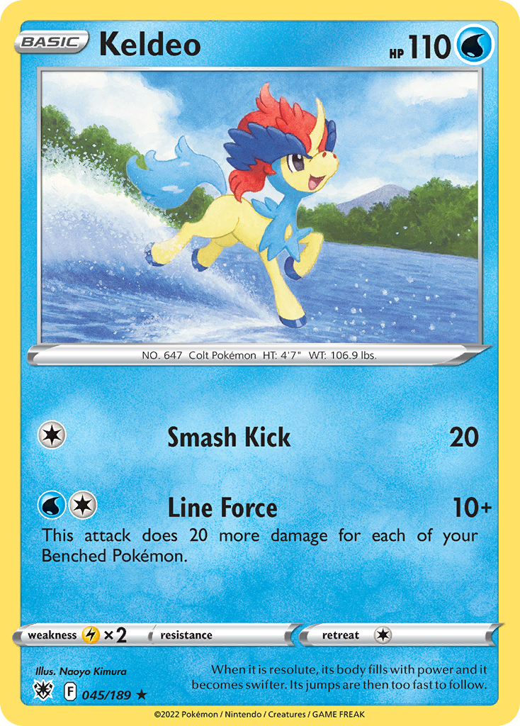Keldeo — SWSH10: Astral Radiance #045/189