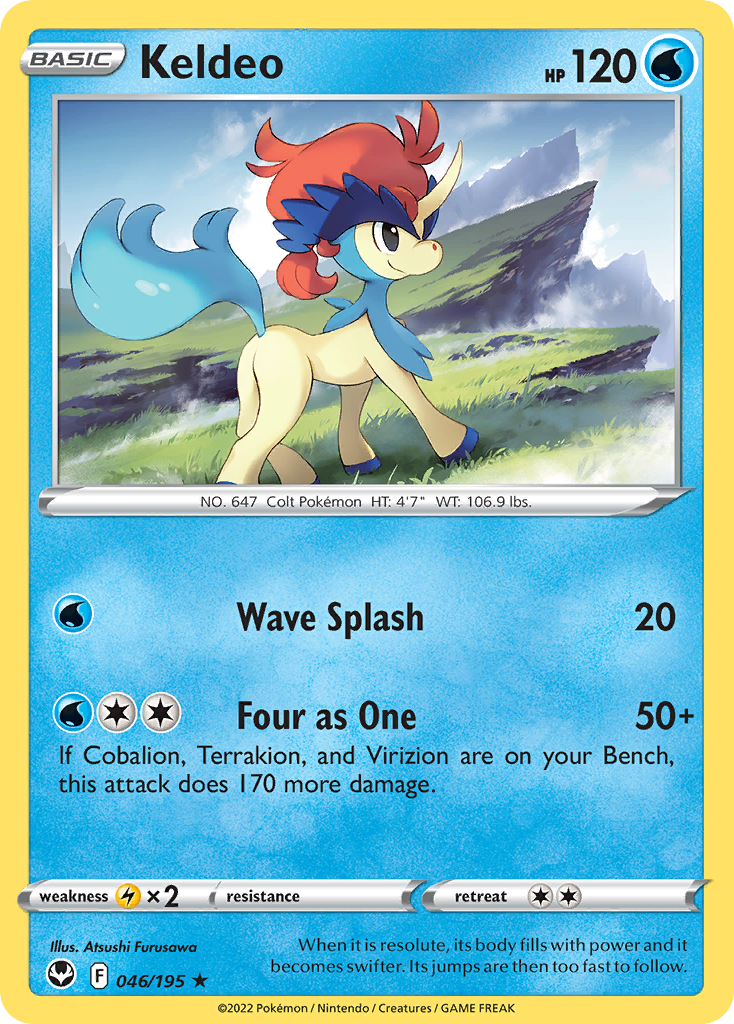 Keldeo — SWSH12: Silver Tempest #046/195