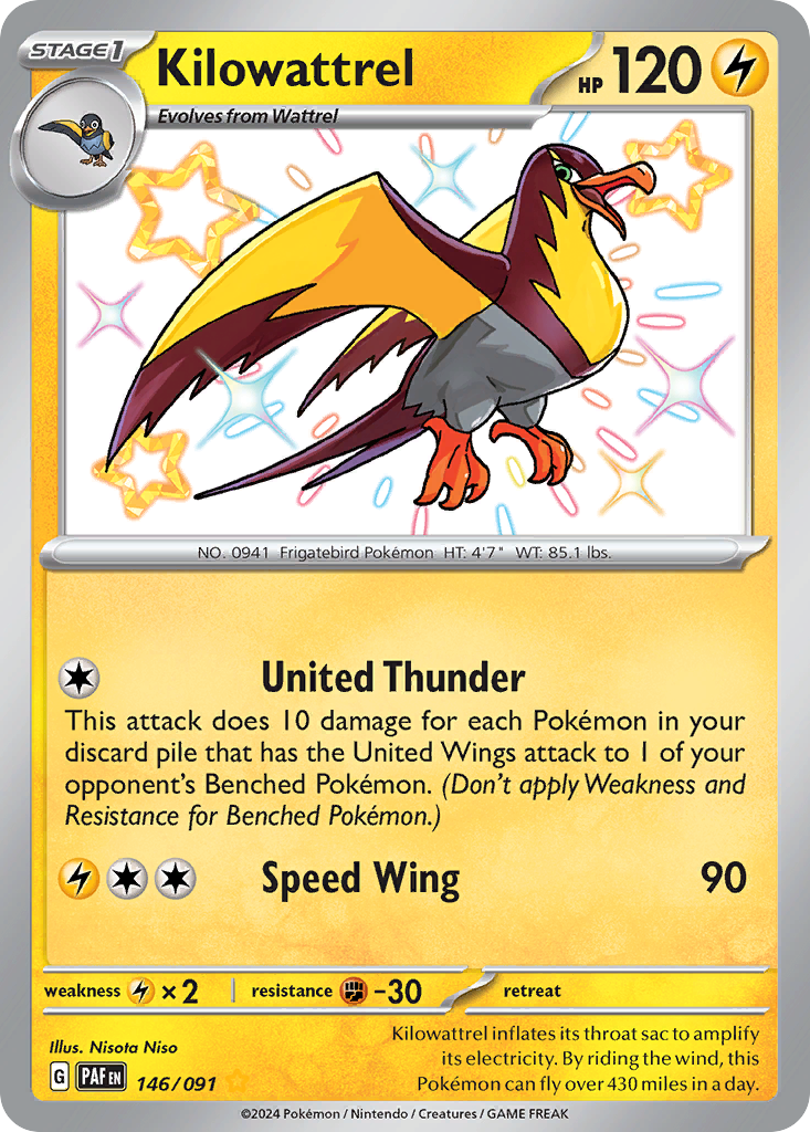 Kilowattrel — SV: Paldean Fates #146/091