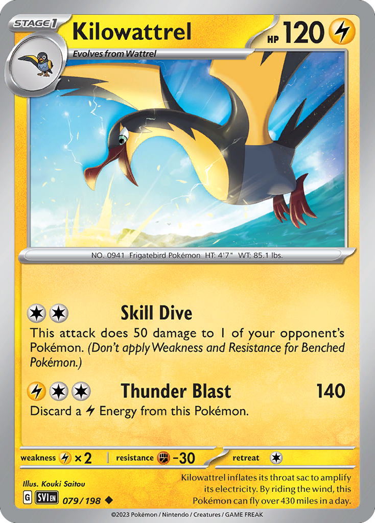 Kilowattrel — SV01: Scarlet & Violet Base Set #079/198