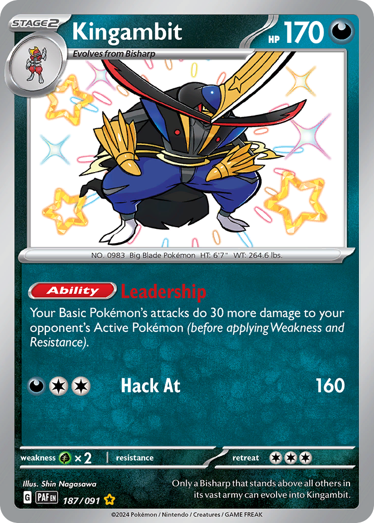 Kingambit — SV: Paldean Fates #187/091