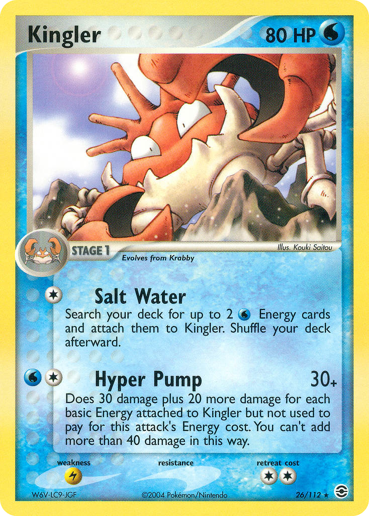 Kingler — FireRed & LeafGreen #26/112