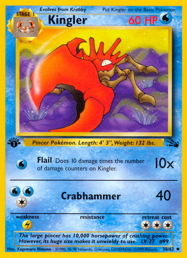 Kingler — Fossil #38/62