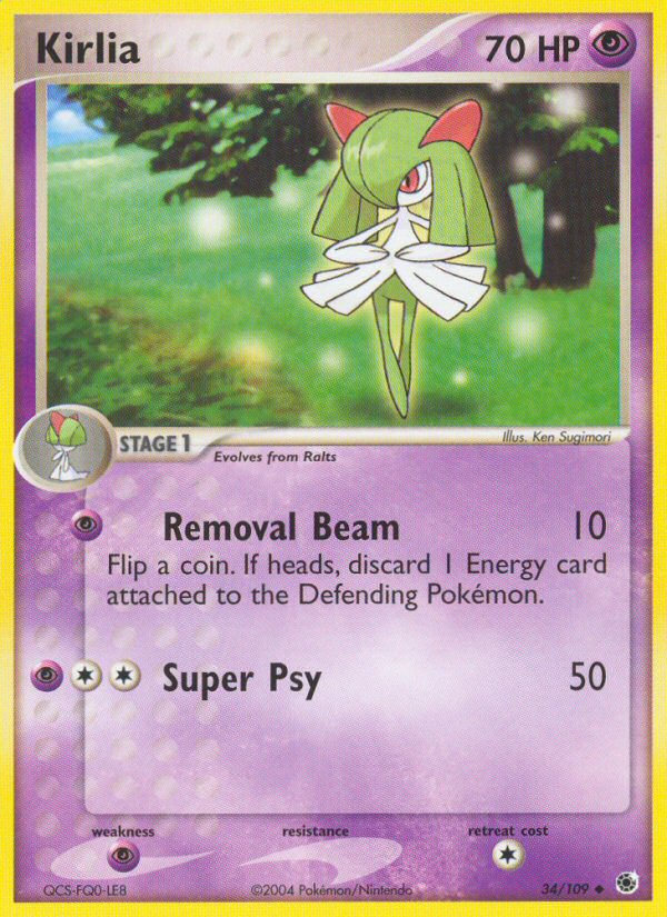 Kirlia — Ruby and Sapphire #34/109