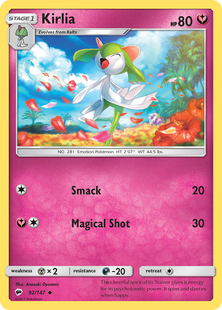 Kirlia — SM - Burning Shadows #92/147