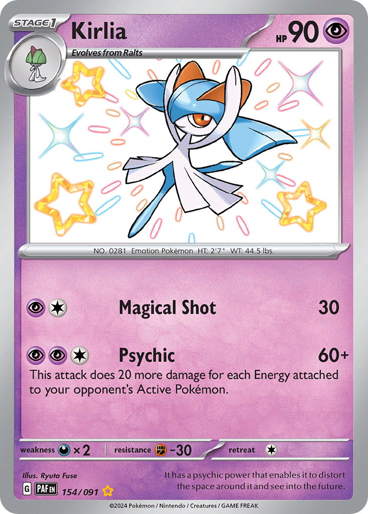 Kirlia — SV: Paldean Fates #154/091