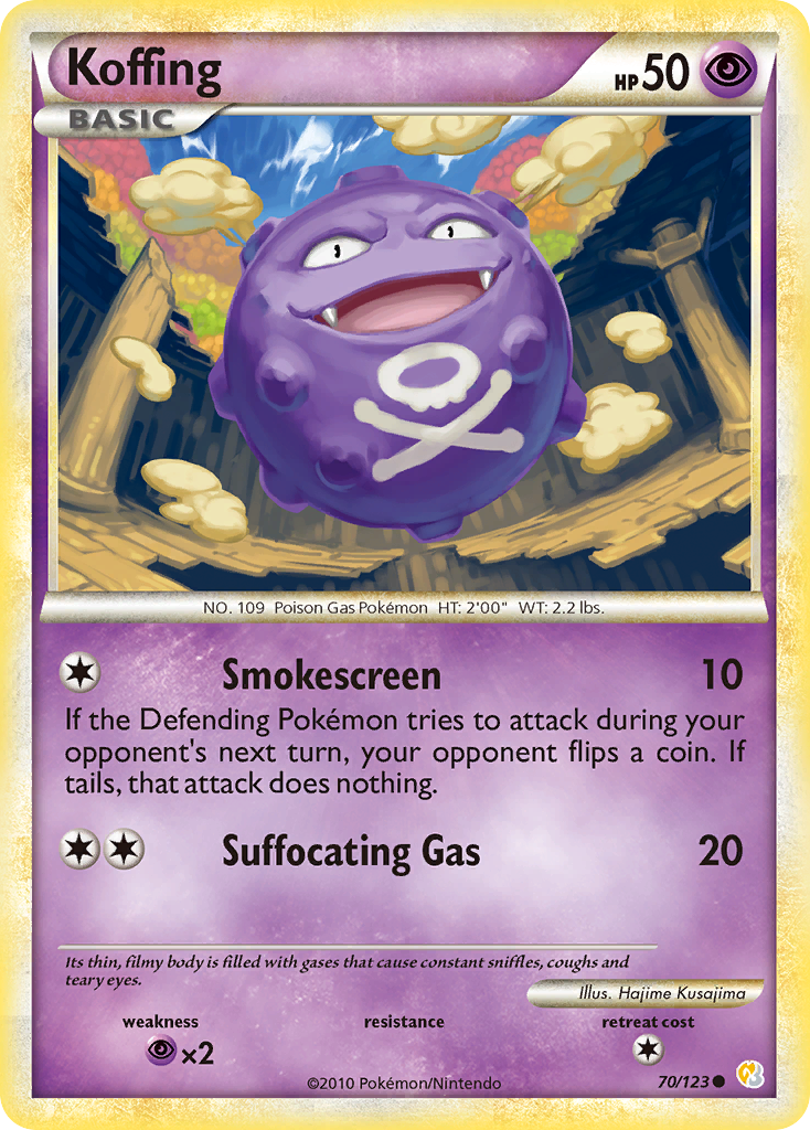 Koffing — HeartGold SoulSilver #70/123