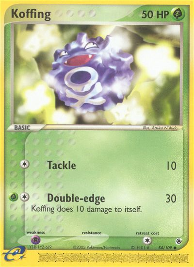 Koffing — Ruby and Sapphire #54/109