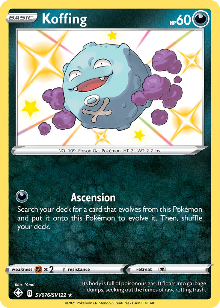 Koffing — Shining Fates: Shiny Vault #SV076/SV122