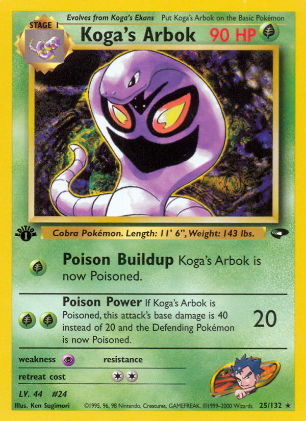 Koga's Arbok — Gym Challenge #025/132