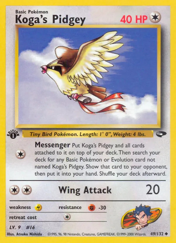 Koga's Pidgey (49) — Gym Challenge #049/132