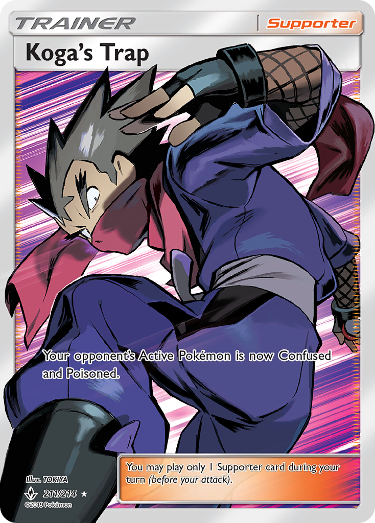 Koga's Trap (Full Art) — SM - Unbroken Bonds #211/214