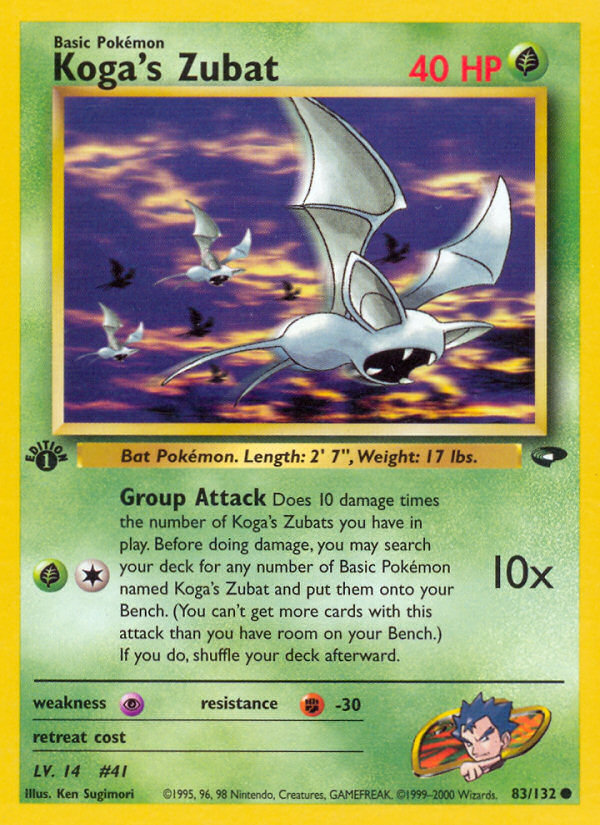Koga's Zubat — Gym Challenge #083/132
