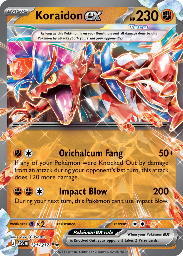 Koraidon ex — ME: Ascended Heroes #121/217