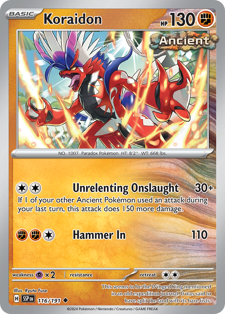 Koraidon — SV08: Surging Sparks #116/191