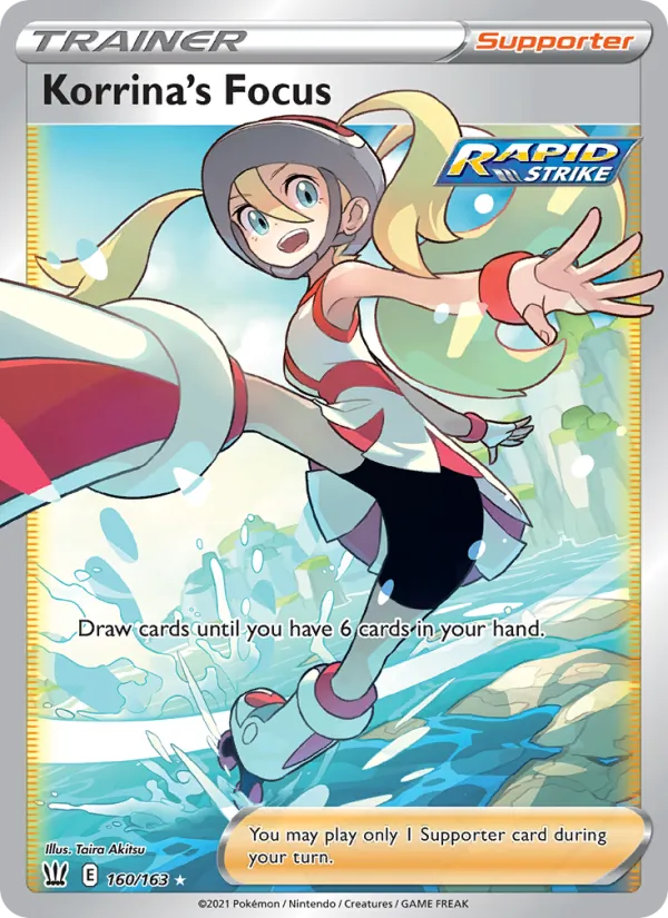 Korrina's Focus (Full Art) — SWSH05: Battle Styles #160/163