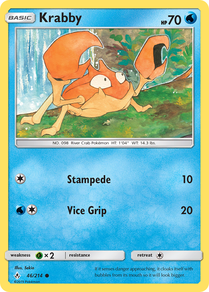 Krabby — SM - Unbroken Bonds #46/214