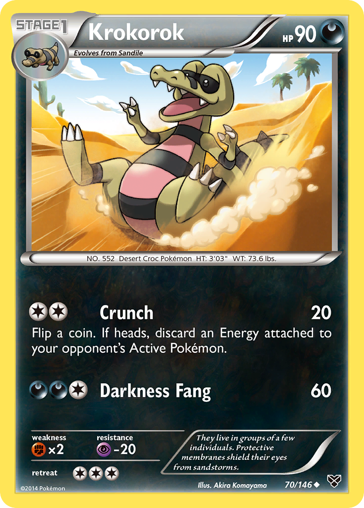 Krokorok — XY Base Set #70/146