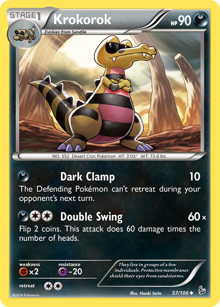 Krokorok — XY - Flashfire #57/106