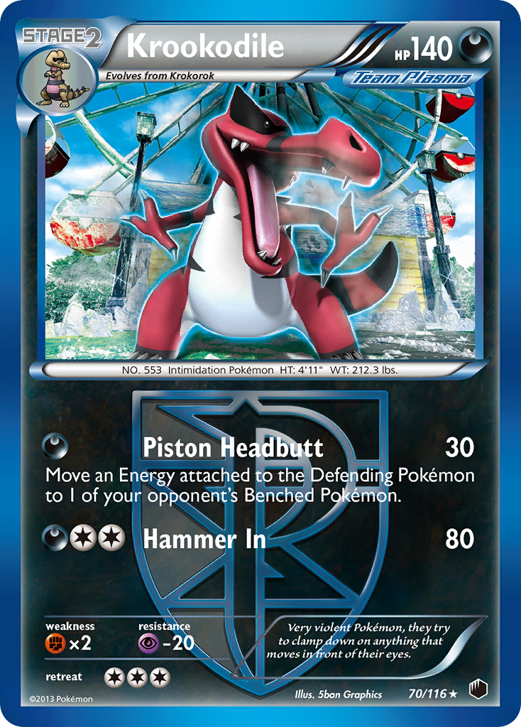 Krookodile (Team Plasma) — Plasma Freeze #70/116