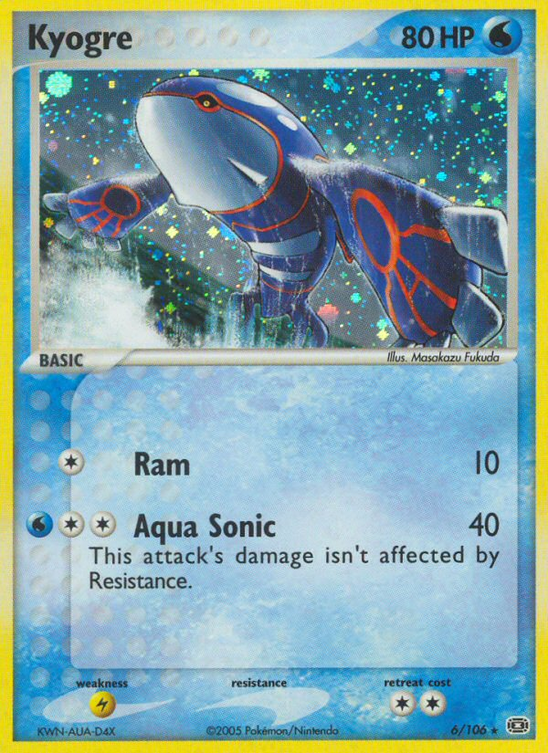 Kyogre — Emerald #6/106