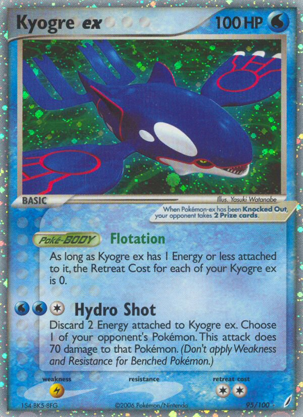 Kyogre ex — Crystal Guardians #95/100