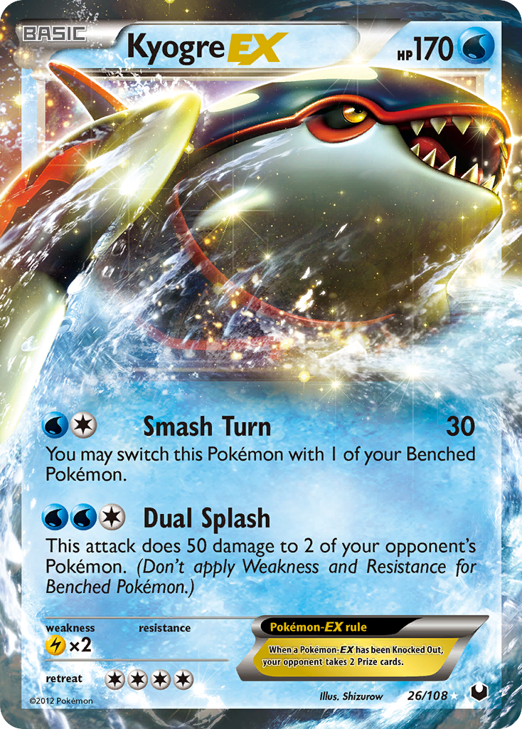 Kyogre EX — Dark Explorers #26/108