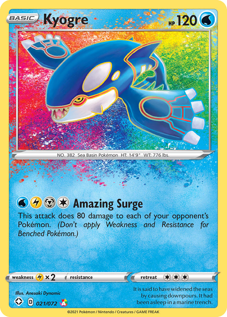 Kyogre — Shining Fates #021/072