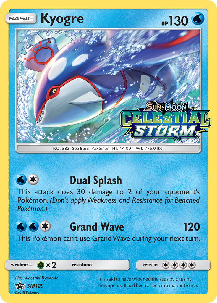 Kyogre — SM Promos #SM129