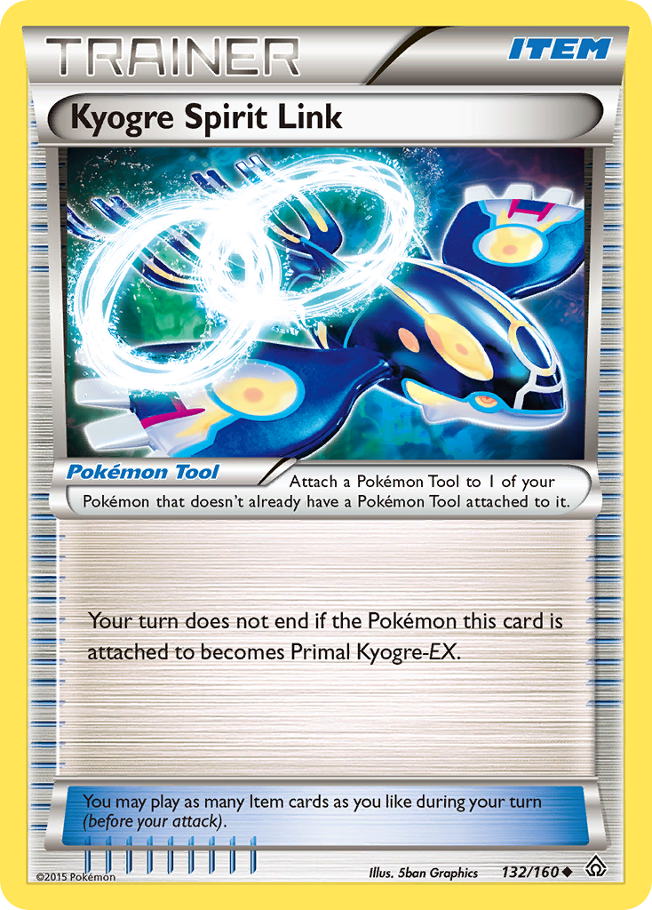 Kyogre Spirit Link — XY - Primal Clash #132/160