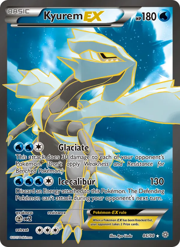 Kyurem EX (86 Full Art) — XY - Ancient Origins #86/98