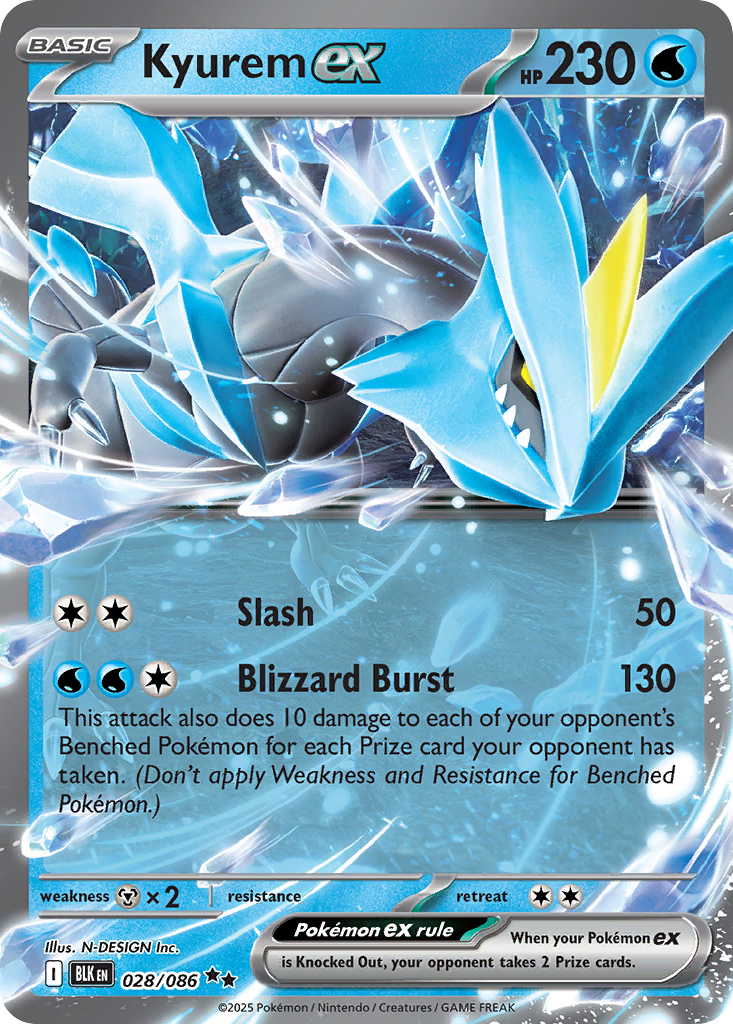 Kyurem ex — Prize Pack Series Cards #028/086